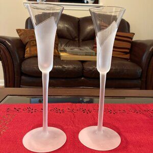 Frosted Wine Glass